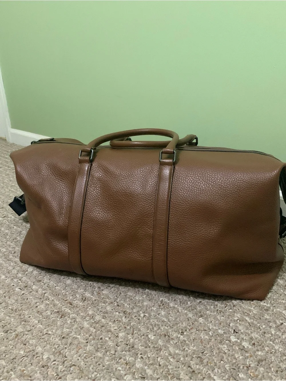 Coach Trekker Bag Pebble Leather Travel Duffel Bag - Like New 78129